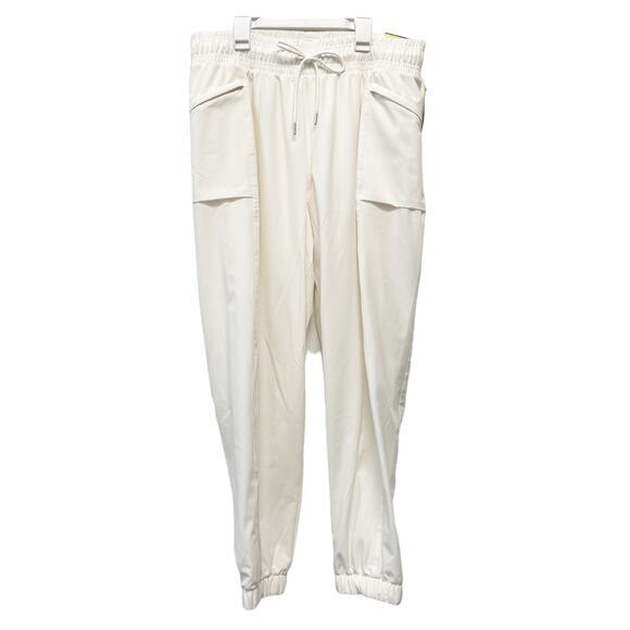 all in motion Pants - All In Motion‎ Women's White With Pockets Jogger Pants Size L